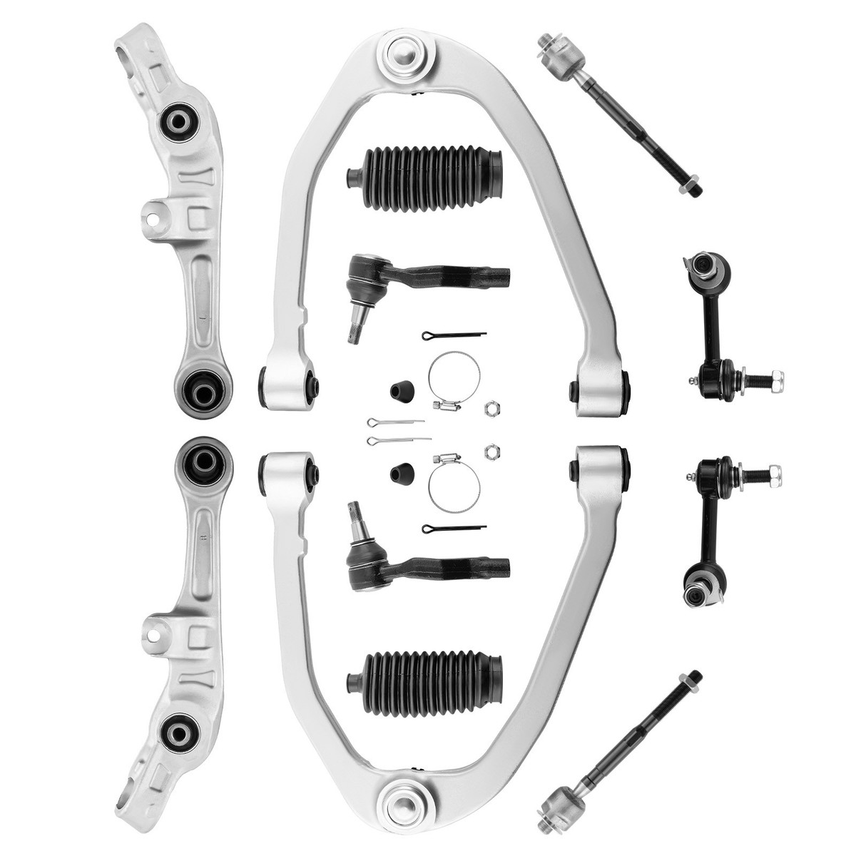 12pcs Front Upper & Lower Control Arms Assembly for Nissan 350Z