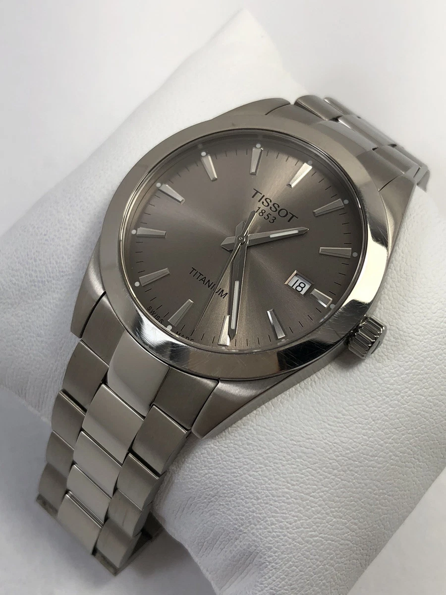 Reloj Hombre Tissot Caballero Cuarzo Esfera Gris Titanio T1274104408100