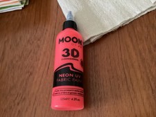 Moon Glow - Neon UV 3D Fabric Paint - 125ml - Red - Textile paint New