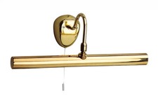 Wall Light Brass Picture From Polished Finish 35 Centimeters Wide Searchlight