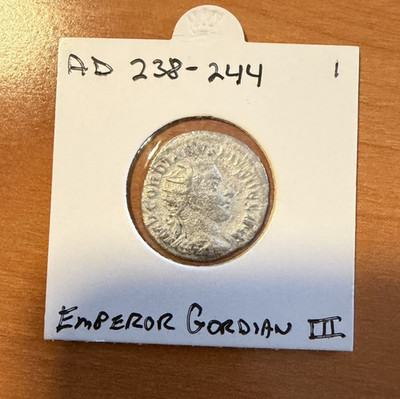 Gordian III Antoninianus Ancient Roman Empire Silver Coin Eternal Rome 240AD