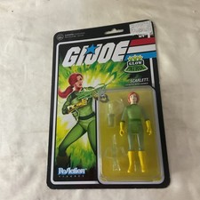 Super7 ReAction GI JOE SCARLETT GLOW PATROL 3.75 Action Figure SDCC Exclusive