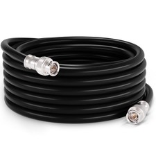 THE CIMPLE CO SDI Cable RG6 Coaxial 200 FT 2 Male BNC Connectors Black