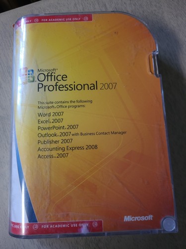 Microsoft Office Professional 2007 Academic Version Product Key License Code