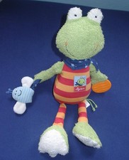 Sigikid Activity Frosch rot gelb gestreift ca 37 cm sehr guter Zustand