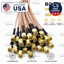 5Pcs Sma Male Plug To Sma Male Plug Straight Crimp RF Coax RG316 Cable Pigtail
