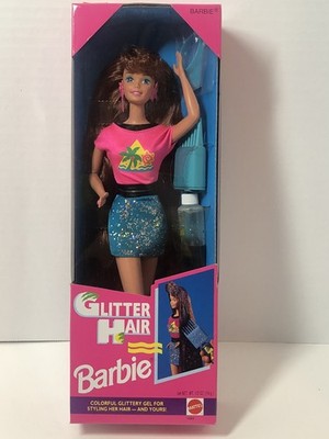 D3 1993 Vintage Glitter Hair Barbie by Mattel 10968 for sale