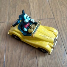 Masudaya Vintage Wind-up TIn Toy Car Disney Mickey Mouse Volkswagen No Box