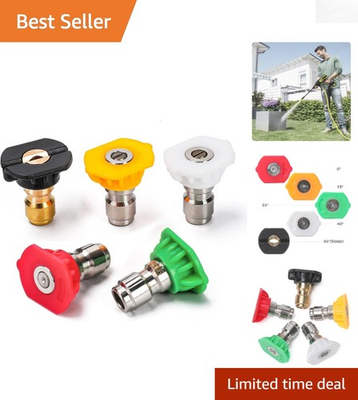 #ad Professional Pressure Washer Tips Set of 5 Quick Connect 4000 PSI 2.5 GPM $12.99