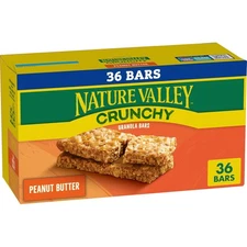 Nature Valley Crunchy Granola Bars, Peanut Butter, 36 18 Count (Pack of 1) 