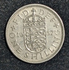 Grande Bretagne 1957 One Schilling circulé KM# 904