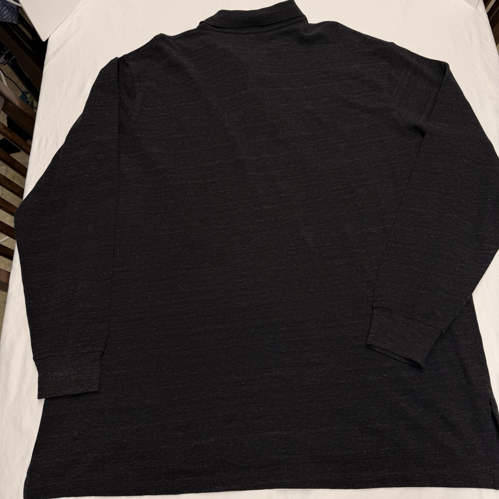 Ralph Lauren Polo Long Sleeve Mens Tall 2XLT Dark Gray Red Pony Cotton Golf thumbnail 11