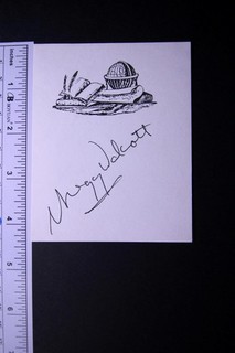 GREGORY WALCOTT (1928 2015) (PLAN 9 from OUTER SPACE) AUTOGRAPH BOOK PLATE