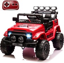 Kids Ride On Car Truck 12V Electric Vehicle w/ Remote Control, LED Lights, Music