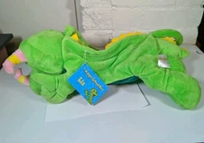 Magic School Bus Liz Lizard Plush Carrying Bag Green Dinosaur Toy Purse With Tag
