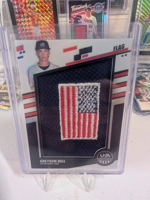 2026 Stars & Stripes Greyson Bell Game Worn Relic Flag #1/7! Toller Patch!
