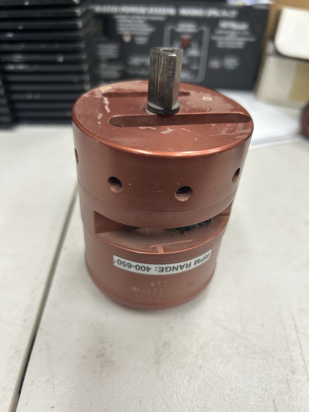 RFS Coax Prep/Strip Tool for 1-1/4” Coax Cable. Fits On Drill. Model TRIM-L114-A