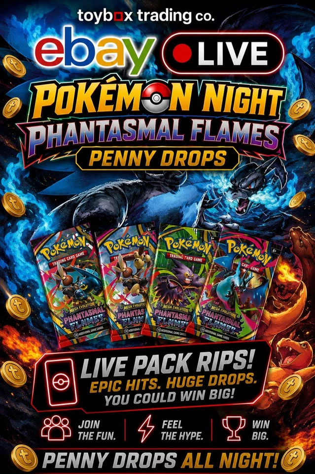 POKEMON NIGHT LIVE FROM TOYBOX HQ 🔥 POKEMON RIP & SHIP 🇨🇦