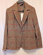 Lush NWT small tweed like blazer brown and reddish nice