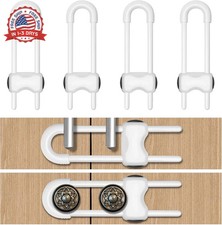 Cabinet Locks for Babies,Child Proof Cabinet Locks,4 Pack U-Shaped Baby Proofing