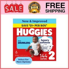 Huggies Little Snugglers Fragrance Free Baby Diapers, Size 2