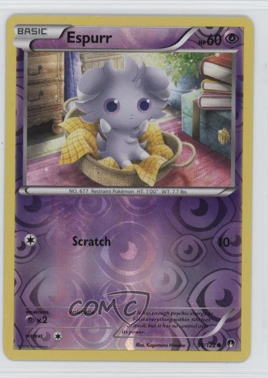 Espurr Reverse Foil Pokémon XY Breakpoint #58