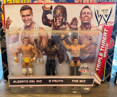 WWE Triple Threat Match Battle Pack Alberto Del Rio R Truth The Miz Rare OOP NEW