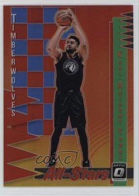 2018 Panini Donruss Optic All-Stars Red Prizm 19/99 Karl-Anthony Towns #20 00y3