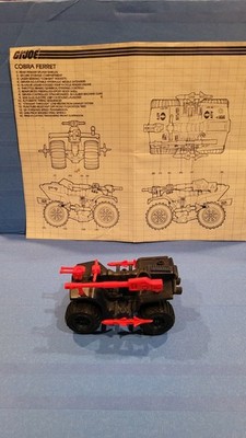 GI JOE Véhicule quad Ferret 1985 Complet État Neuf