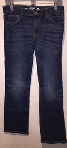 BOYS SIZE 16X28" CAT & JACK BOOTCUT STRETCH 5 POCKET DARK DENIM PANTS JEANS
