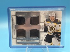 2022-23 UD The Cup Foundations Quad Jersey Brad Marchand /49 #F-BM Boston Bruins