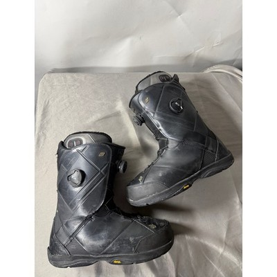K2 Thraxis Mens 10.5 Snowboard Boots Black Triple Boa Therm-ic Heated Vibram