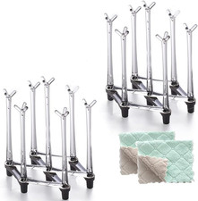 Retractable Cup Drying Rack, Drinking Glass and Sports Bottle Drainer Stand, Pla