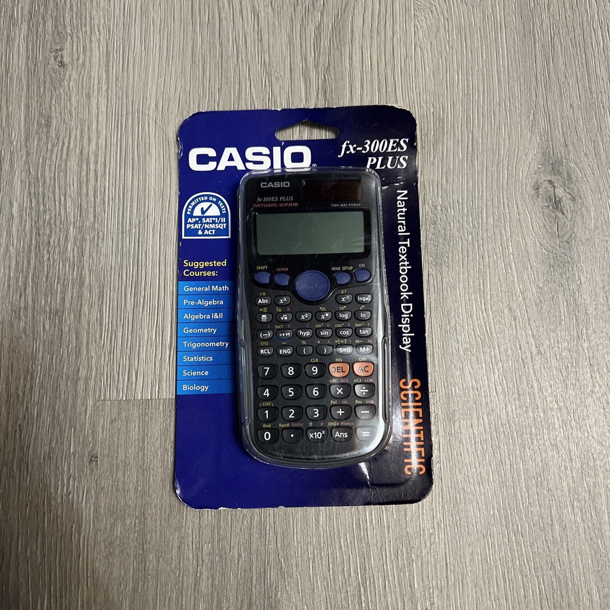 CASIO FX-300ES PLUS SCIENTIFIC Calculator VPAM Black New Sealed