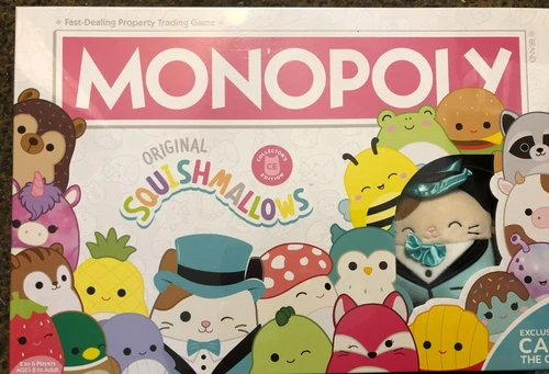 Monopoly: Squishmallows | Collector's Edition Featuring Cam The Cat Plush