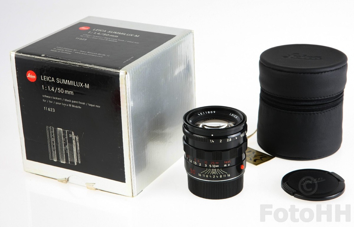 RARE LEICA SUMMILUX-M 50mm f1.4 BLACK PAINT MILLENNIUM