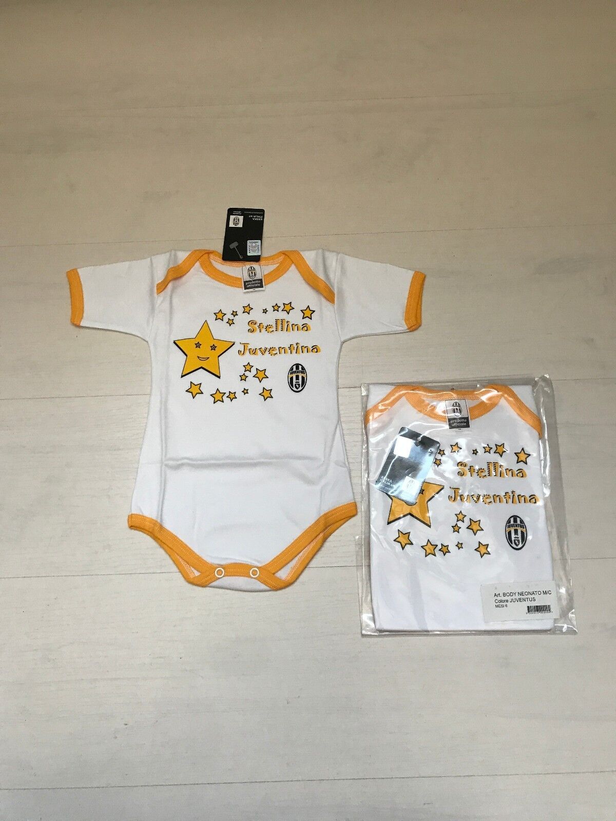 Automatisch Academie koolstof 3350 Juventus Juve Baby Newborn Body Cotton M/Short Infant Official Wear |  eBay