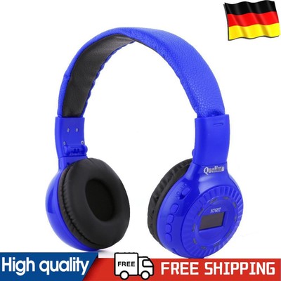 BS-N76BT Bluetooth-compatible Foldable Stereo Gaming Headset FM w/Mic Light (Blu
