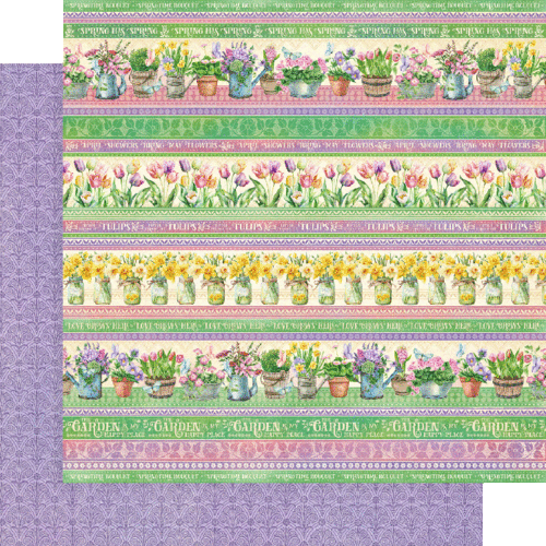 GRAPHIC 45 "GROW WITH LOVE" 12X12 PAPER PACK SPRING EASTER SCRAPJACK'S PLACE - Picture 3 of 9