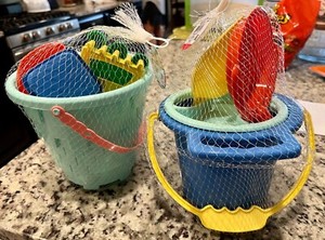 8 Count and 6 Count Beach Tool Set & Buckets, 2 Brand New Sets