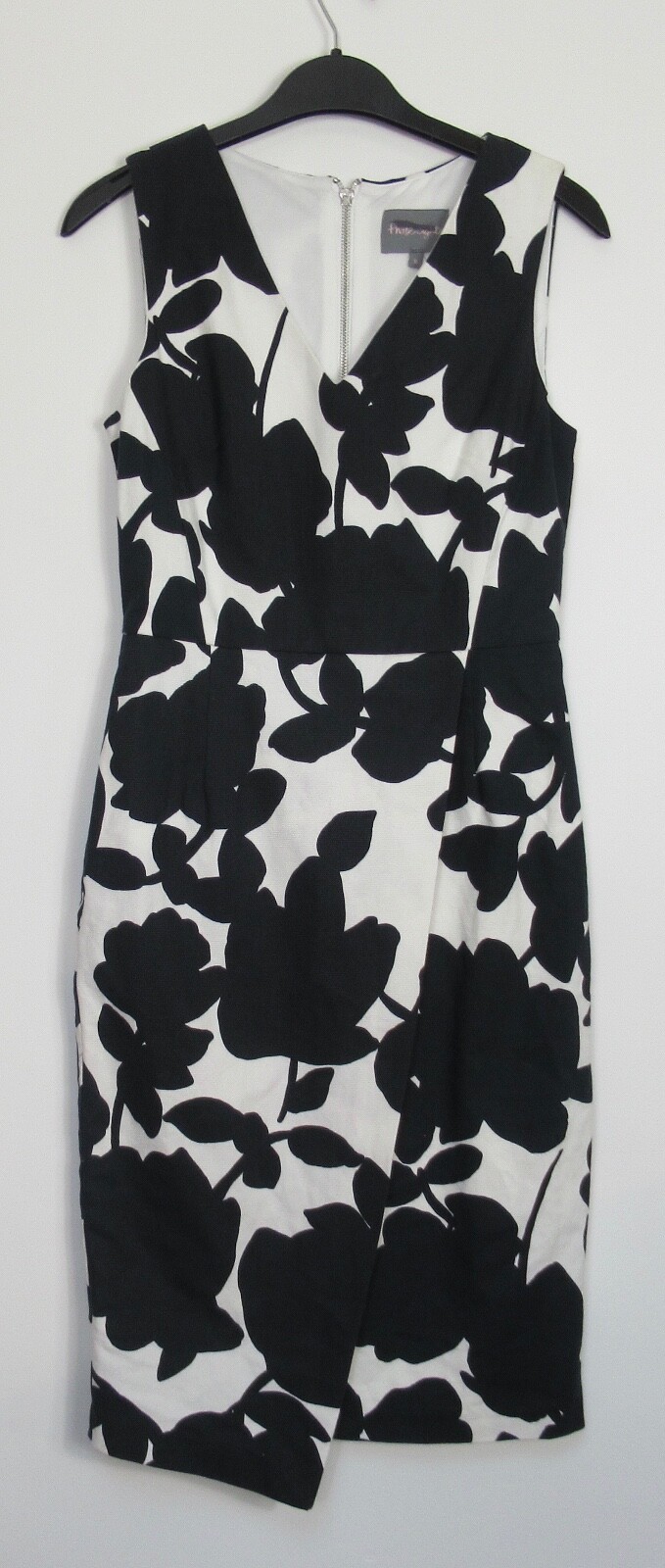 New Phase Eight Fleur Print Occasion Dress - Uk Size 8 - Black/White | eBay