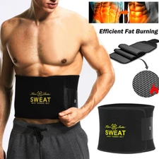 Men Women Waist Trimme Trainer Belt Sweat Wrap Tummy Control Stomach Fat Burner