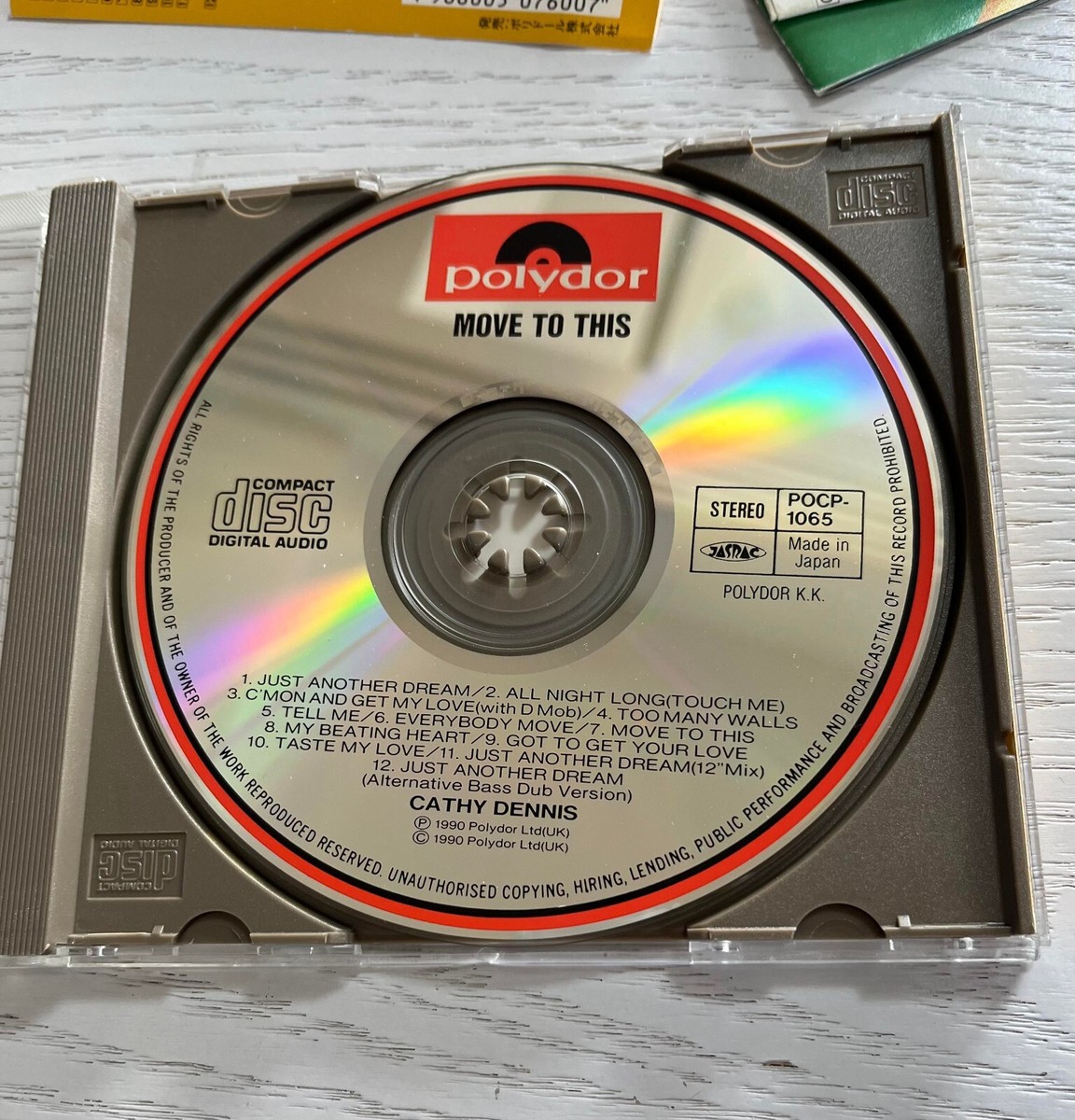Cathy Dennis Move To This CD Japanese Edition Bonus Track + Obi