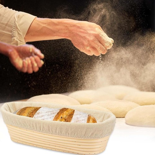 Proofing Basket Round Oval Baking Dough Basket Rattan Sourdough Baskets - Picture 4 of 8