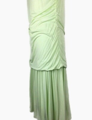 Thalia Sodi Sz XL Light Green Sleeveless Ruched Rayon Bodycon Dress | eBay