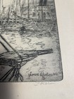 Rare Leon Louis Dolice New York Harbor Fine Art Etching — photo 3