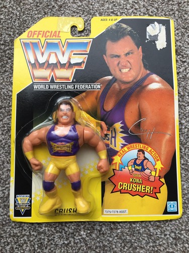 WWF 1993 Hasbro Series 7 Crush MOC Wrestling Actio...