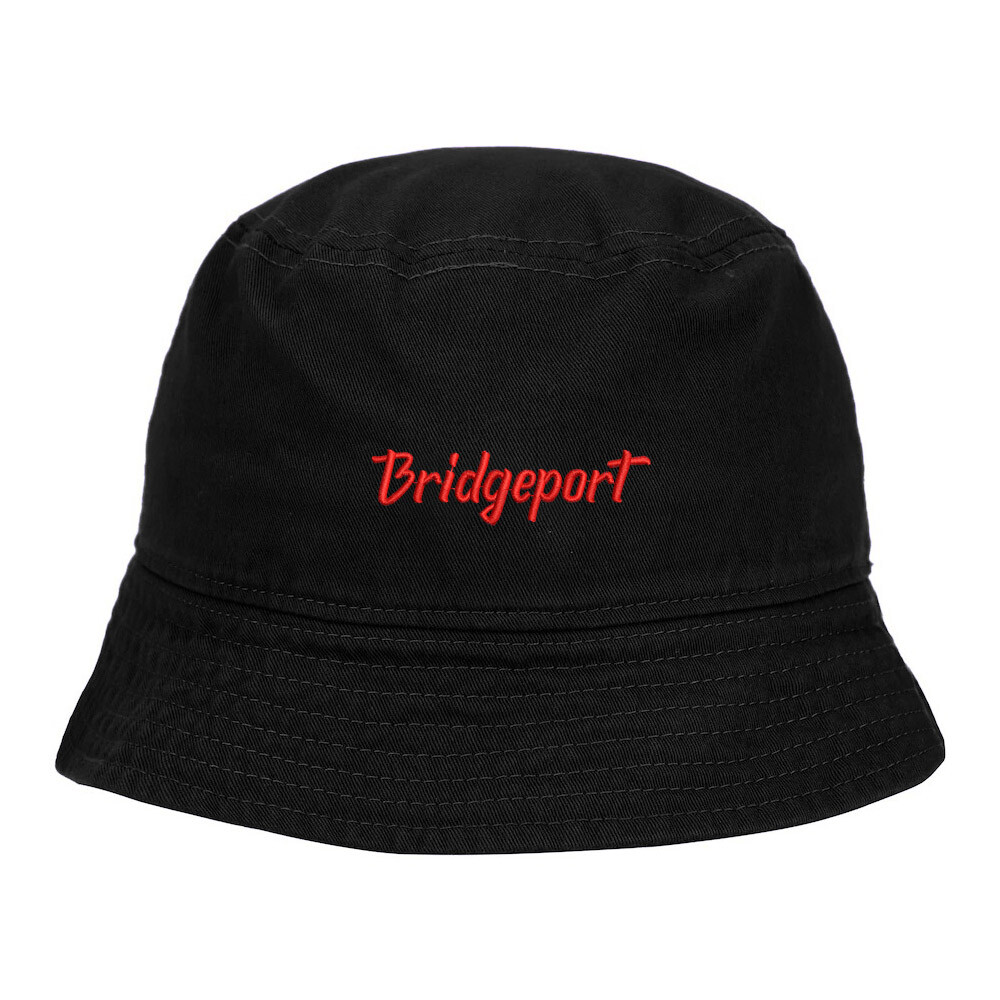 Bucket Hat for Men&Women Bridgeport City - CT Embroidered Cotton Beach Sun Hats