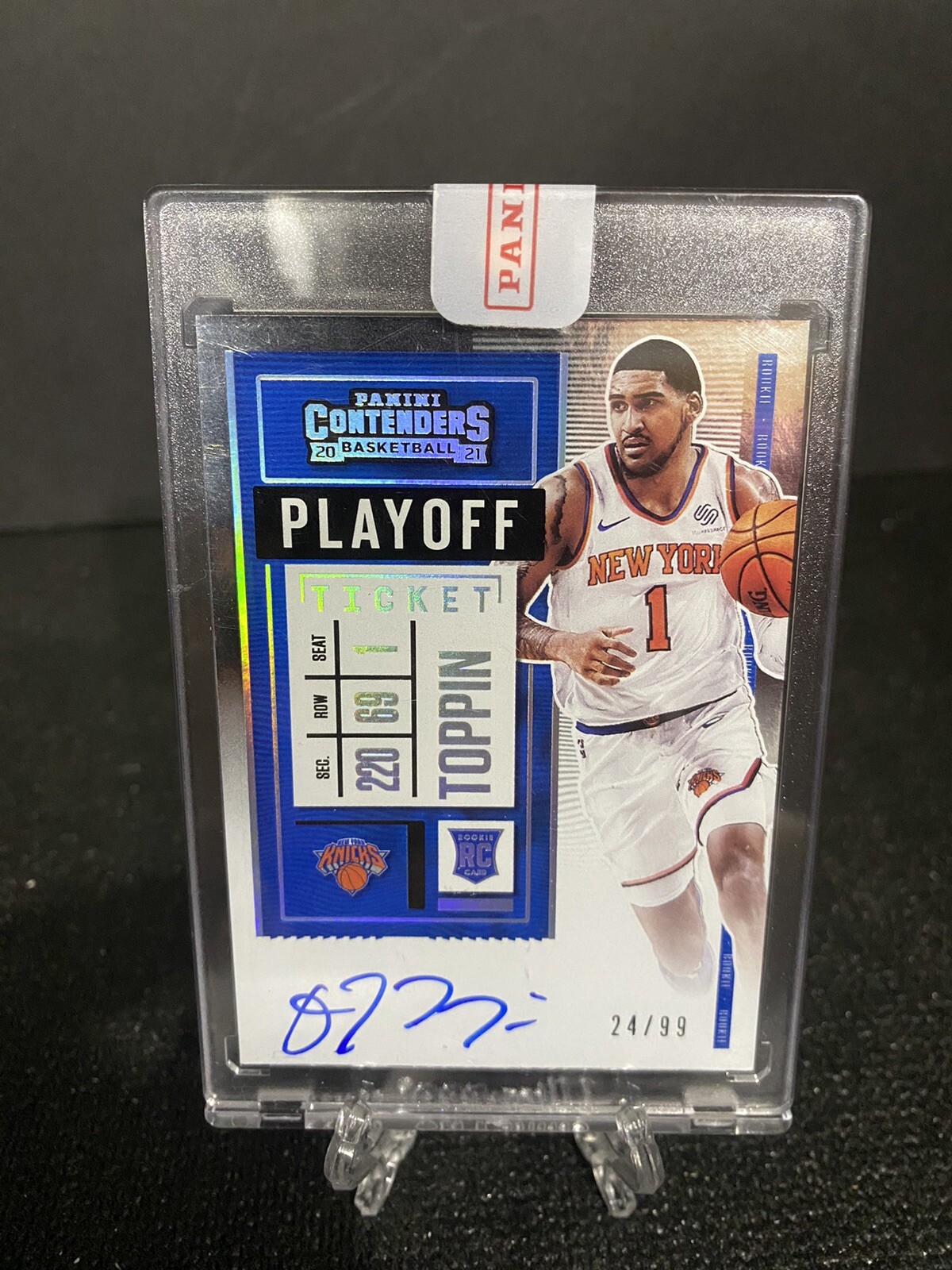 Obi Toppin 2020-21 Panini Contenders Playoff Ticket Rookie Auto /99 RC