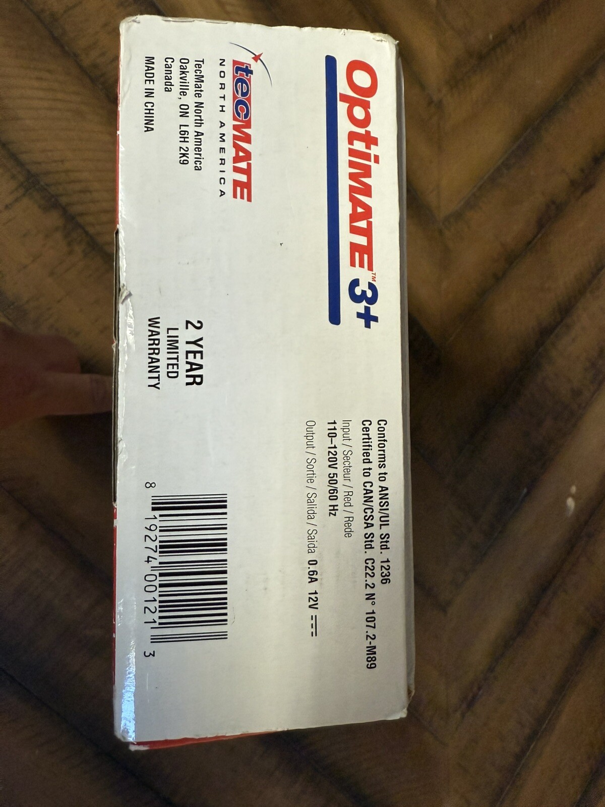 Tecmate Optimate 3, 12V 0.6A Battery Saving Charger & Tester